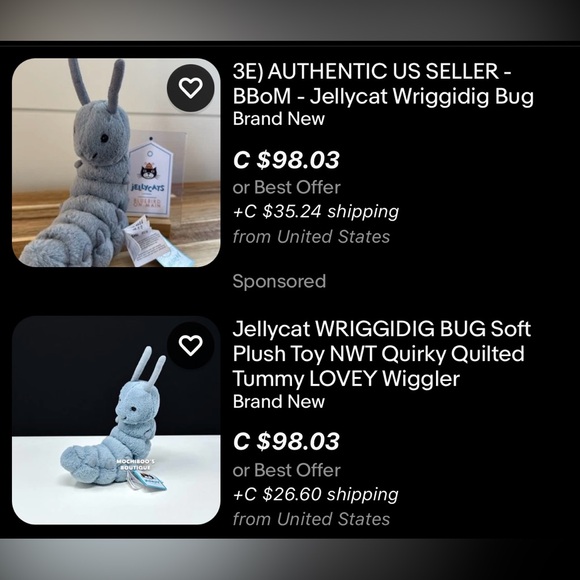 Jellycat Wriggidig Bug - Picture 4 of 4